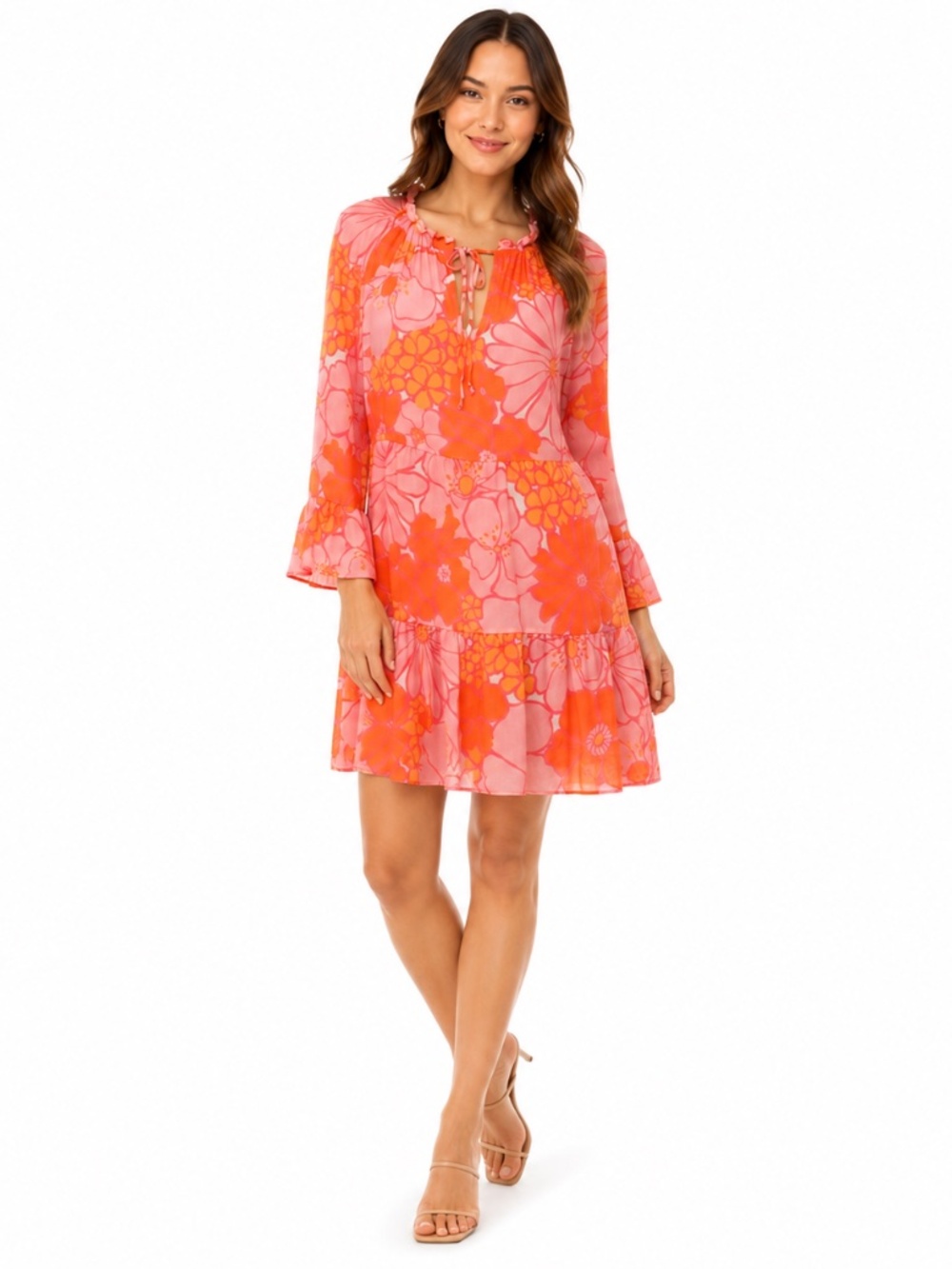 Show Me Your Mumu - Viola Floral Mini Dress | Retro Pink & Orange Floral Print